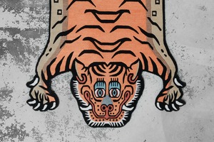 Tibetan Tiger Rug 《Lサイズ•ウール・オリジナル3・トラディショナルオレンジ269》チベタンタイガーラグ