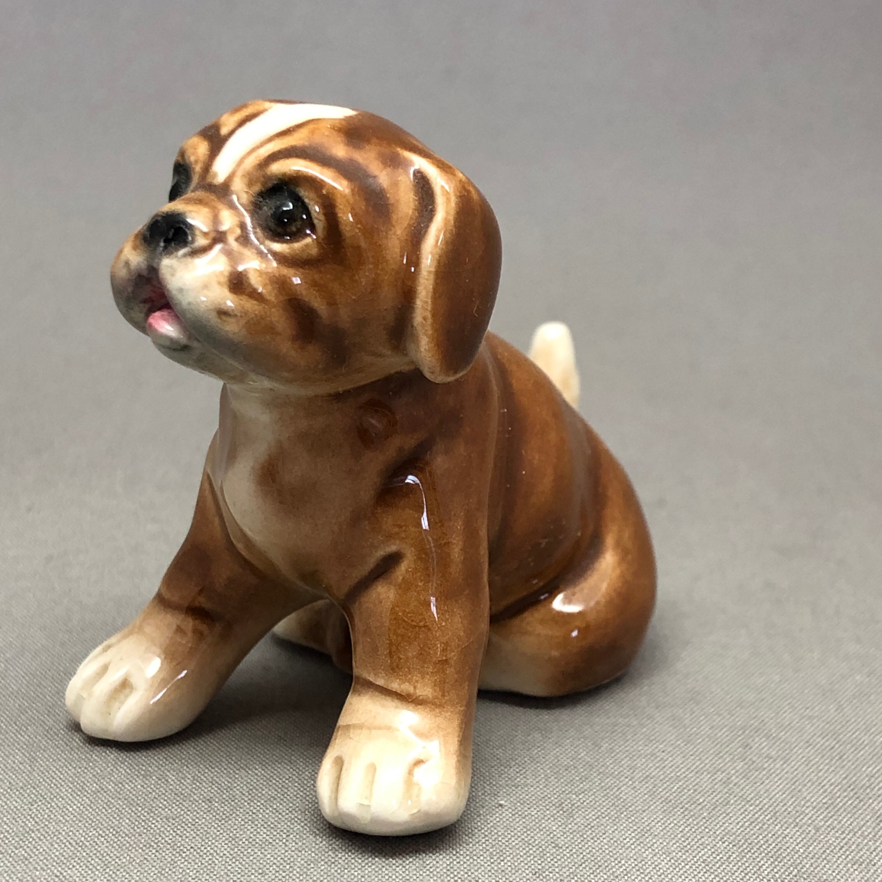 キナリ・ベージュ GOEBEL ゲーベル ドイツ 陶器 大きな犬 アンティーク 