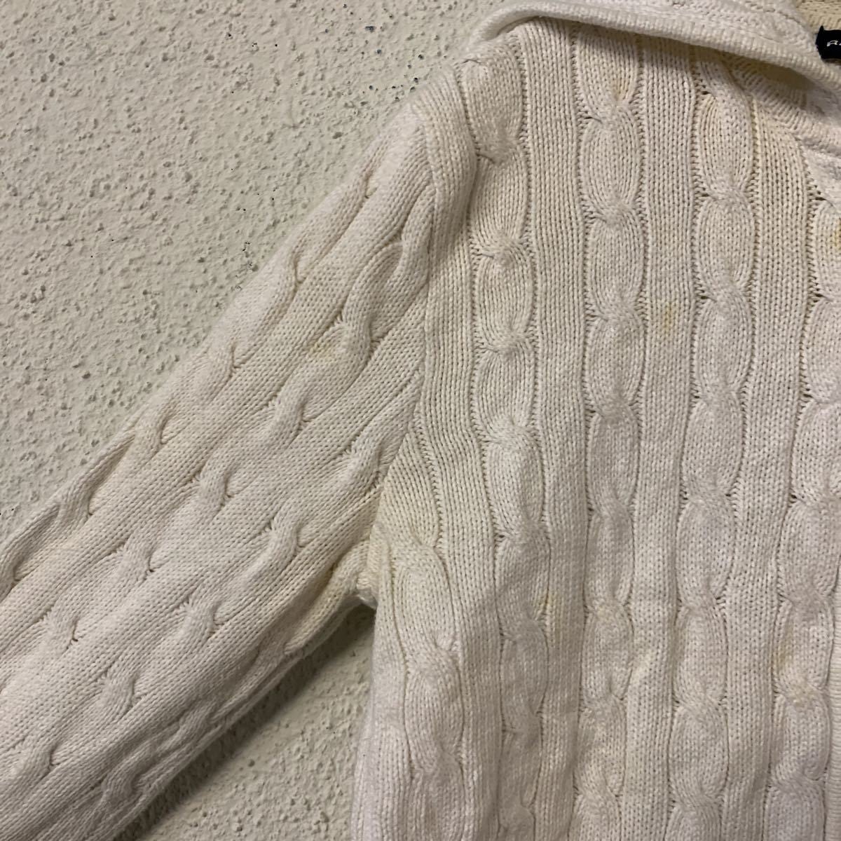 Ralph Lauren sport ジップアップ コットン ニット パーカー