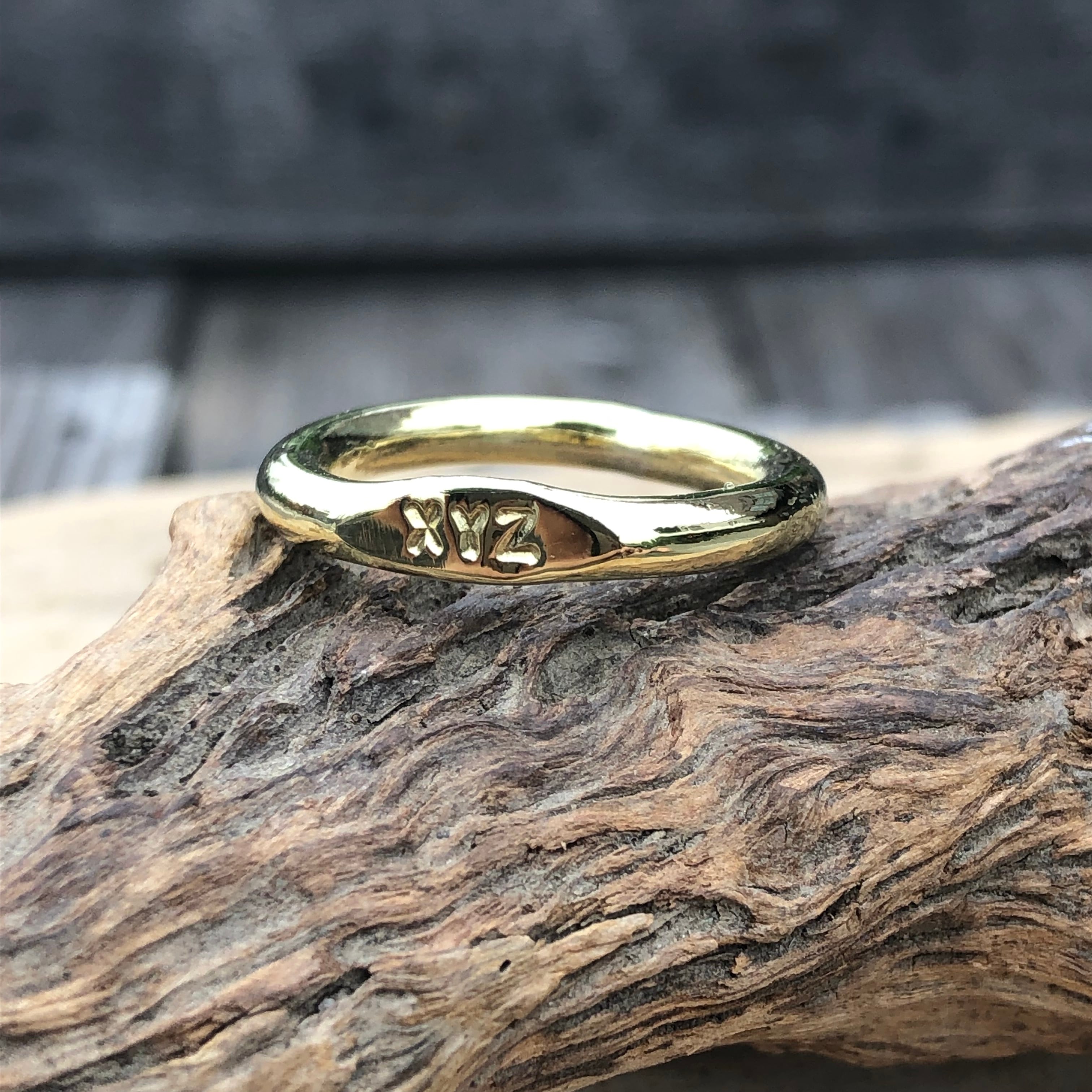 メモリアルリング】Brass（真鍮）製ハンドメイドリング3mm | Lady Bug
