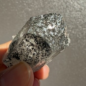 ガネーシュヒマール水晶｜モスグリーン付着鉱物 20151211・レインボー入り・ヒマラヤ産クリスタル