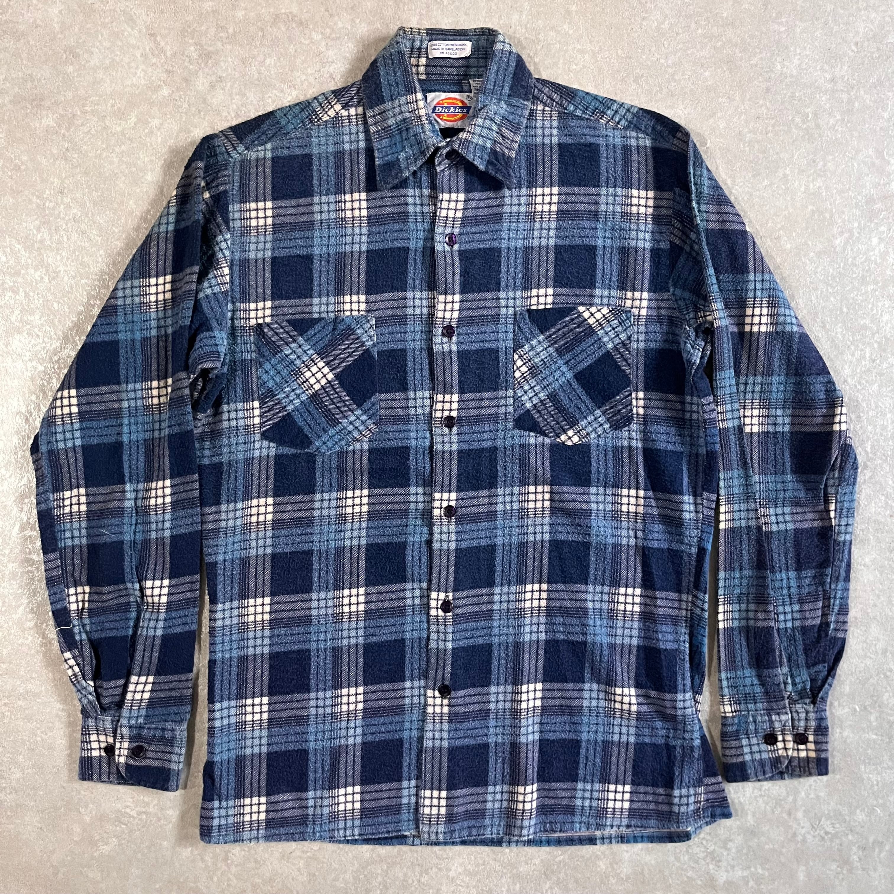 1970~1980s Dickies L/S Print Flannel Shirts S