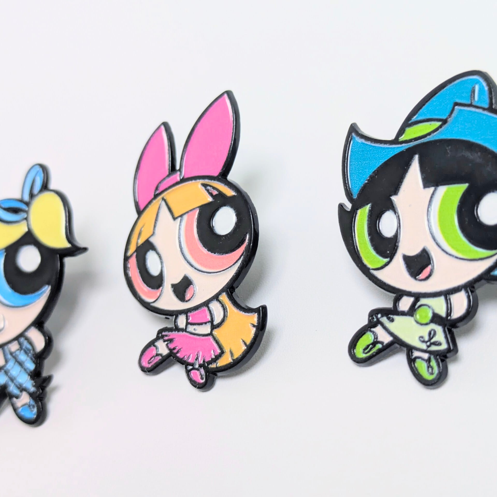 ♧送料無料！ ★ピンズ PINS★ピンバッジ 【 The Powerpuff Girls ( パワーパフガールズ ) 】3Pセット〚アメリカン雑貨 アメトイ〛