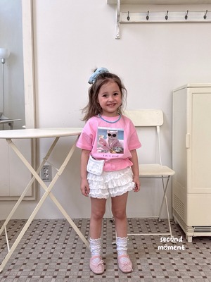 [second moment] Champagne cat tee (JS/JM/JL) / [세컨드모먼트] 샴페인고양이티 (JS/JM/JL)