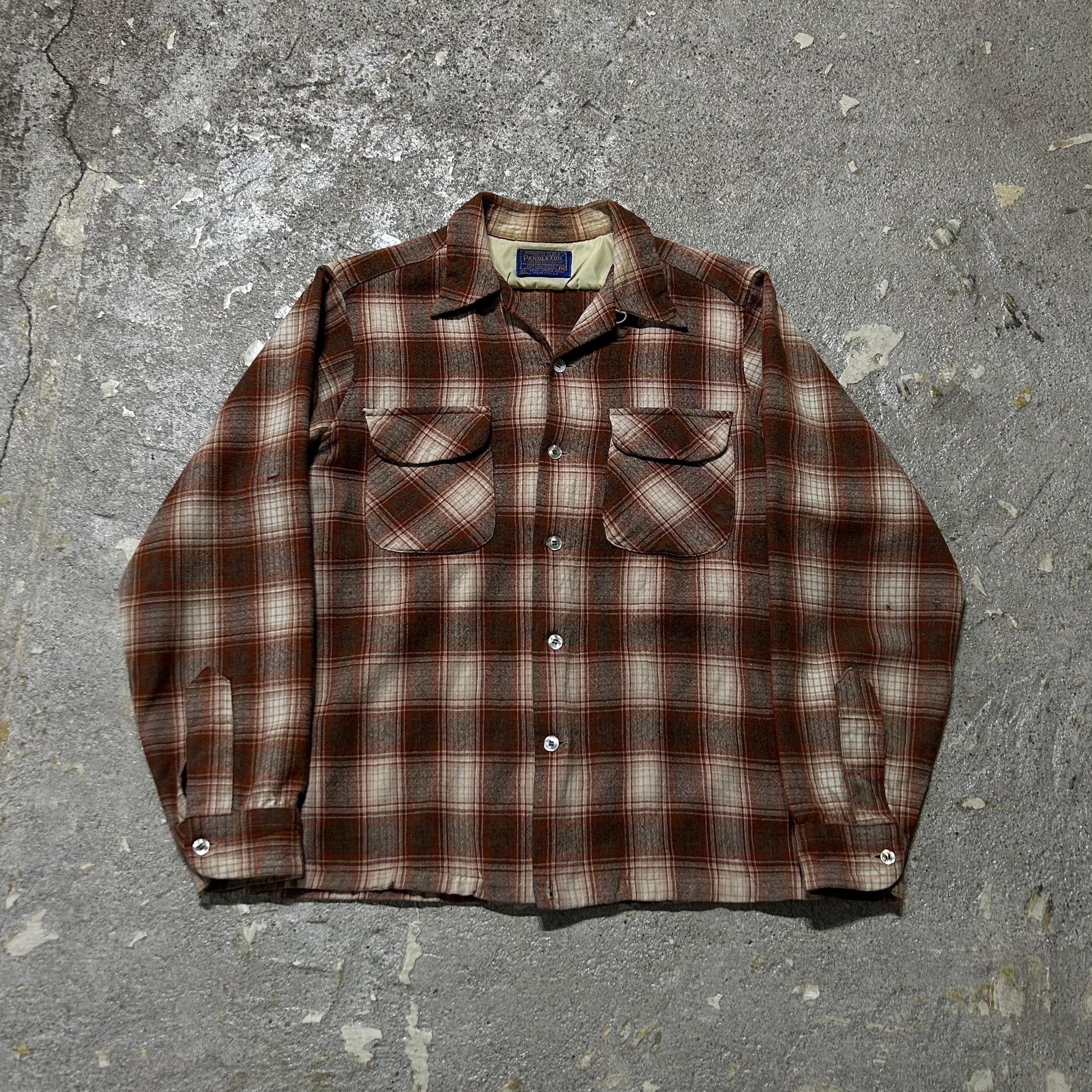 70s Pendleton wool check shirt 【仙台店】