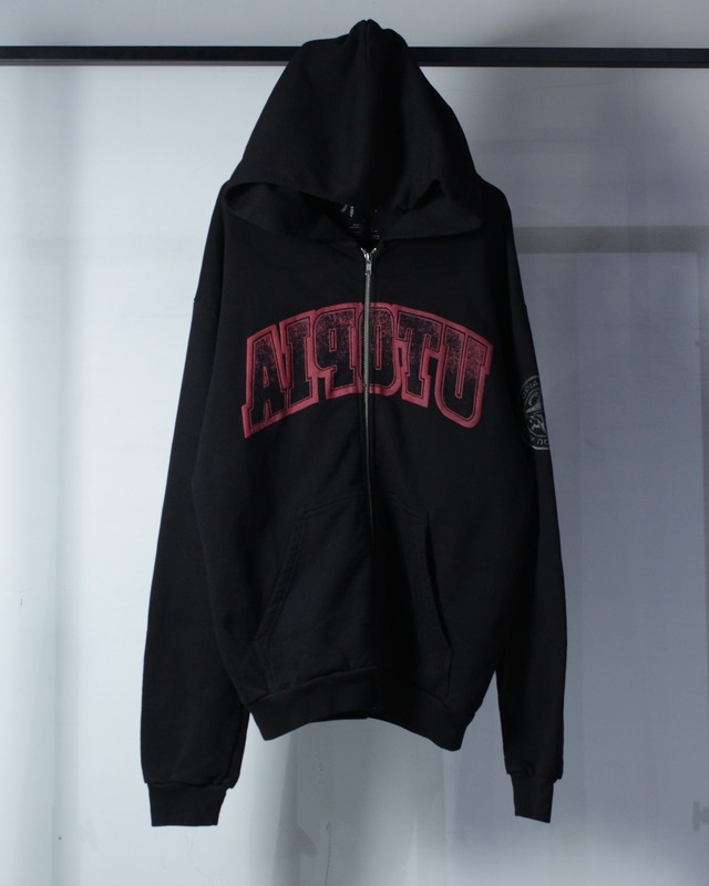 【Caka BLACK】“CACTUS JACK” “UTOPIA” Zip Up Hoodie