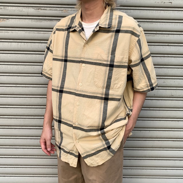 ラルフローレン　CALDWELL シルクコットンオープンカラーシャツ　ポニーなし