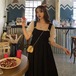 ✞ きれいめ☆メッシュスリーブプリーツホルターレース スクウェア ✞ゴスロリ SM ミリ 甘ロリ クラロリ 和ロリ エレガント 黒ロリ 姫ロリ 華ロリ BB-BB8136553
