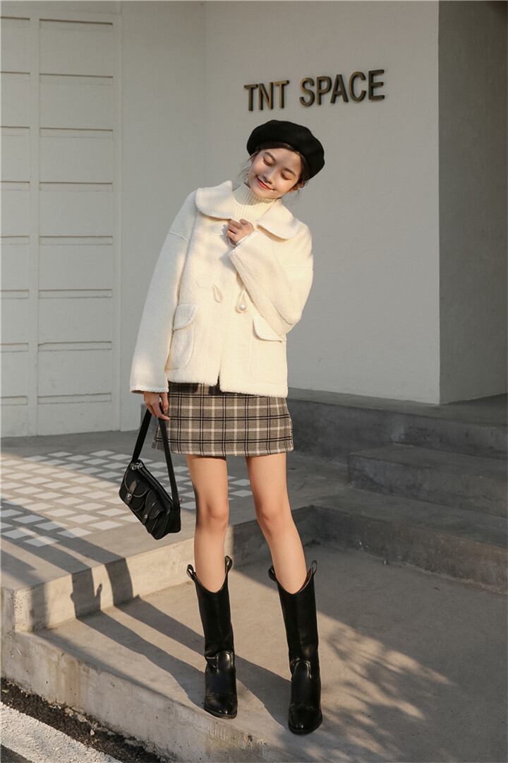 長袖 コート 人形の襟 大人気 ファー 上品映え オシャレ 暖かい 厚手 プリンセススタイル