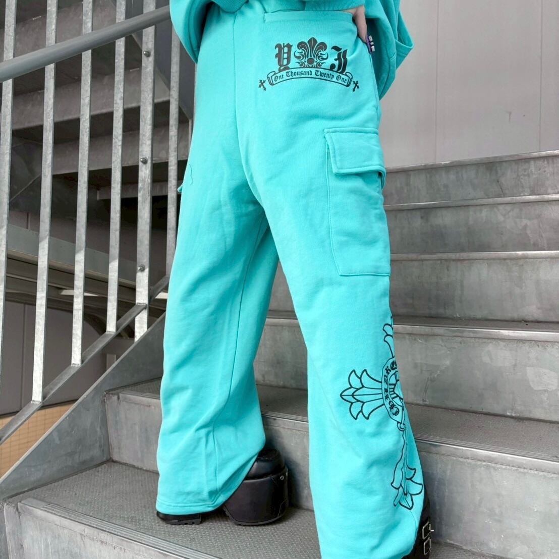 【ye(J)ow/YELLOW J】クロスロゴカーゴパンツ 145617  パーカー ストリート ブランド メンズ レディース ユニセックス ニット