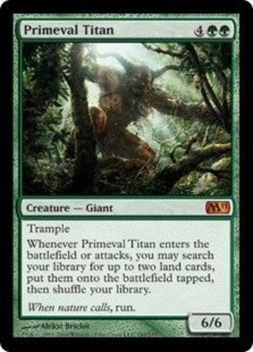 MTG《原始のタイタン/Primeval Titan(M11)》英語 ※プレイ用