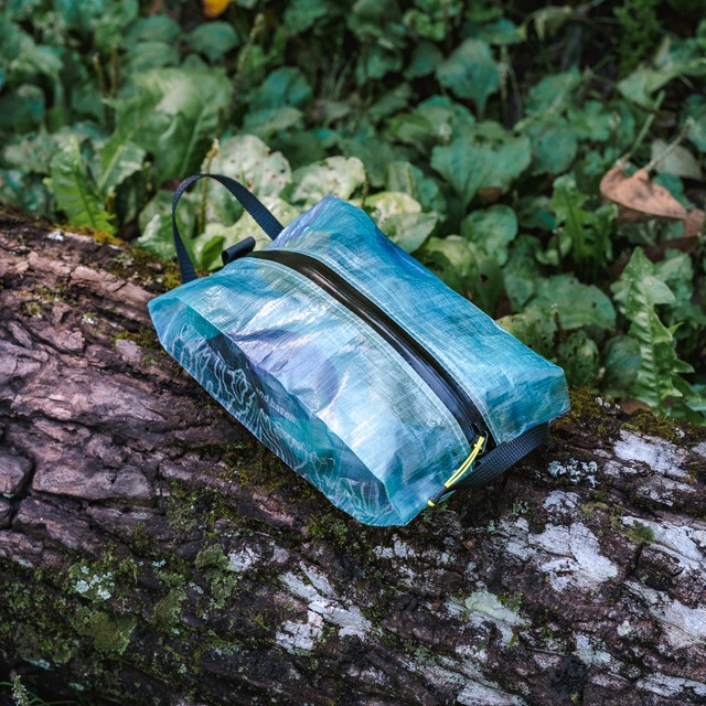【NZ Line】perm and baton × Solunode  "Tekapo Blue Pouch" - Large