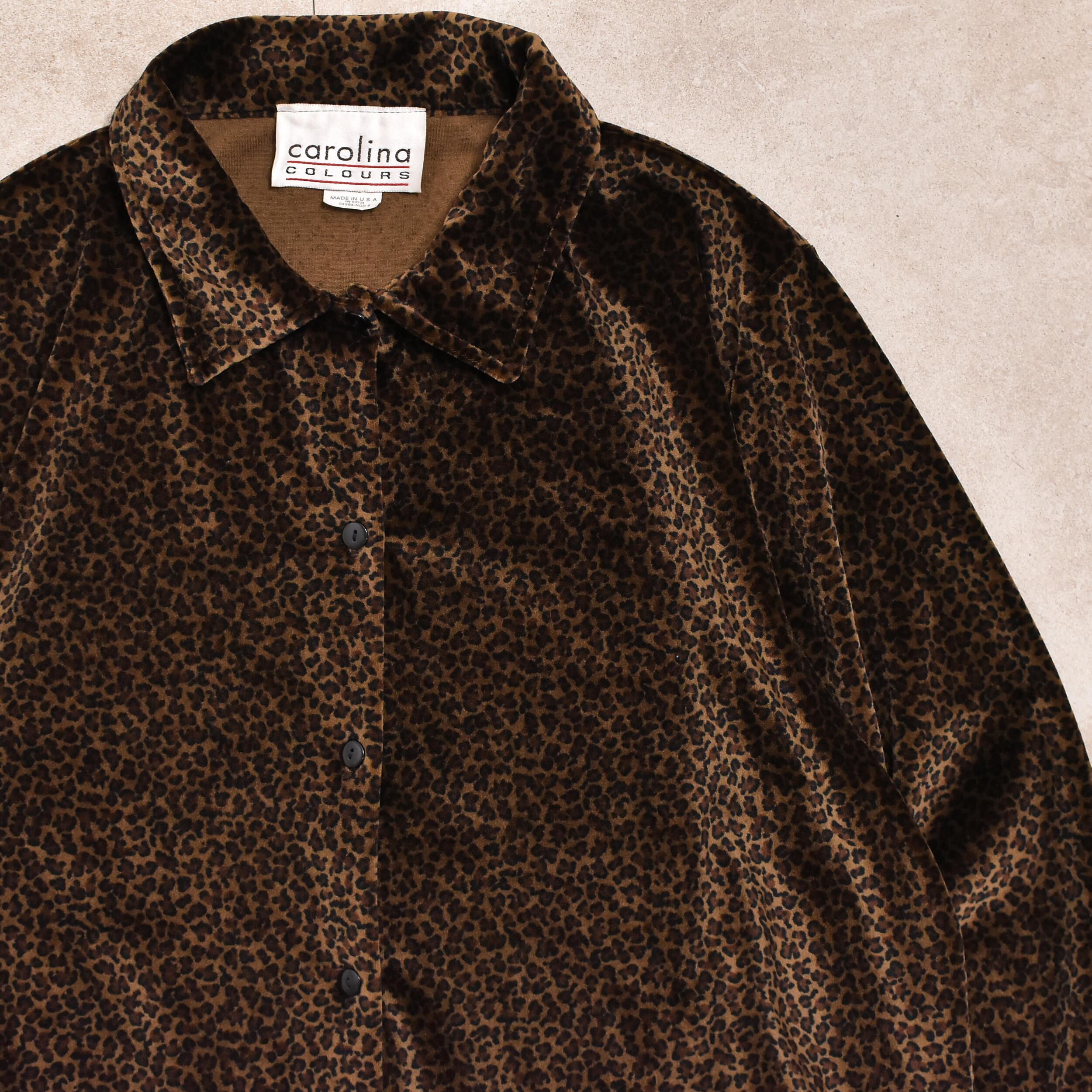 80～90s USA velour leopard shirt | 古着屋 grin days memory 【公式 ...