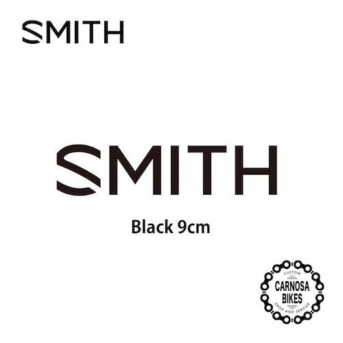 【SMITH】Logo Cutting [ロゴカッティング] ステッカー Black 9cm