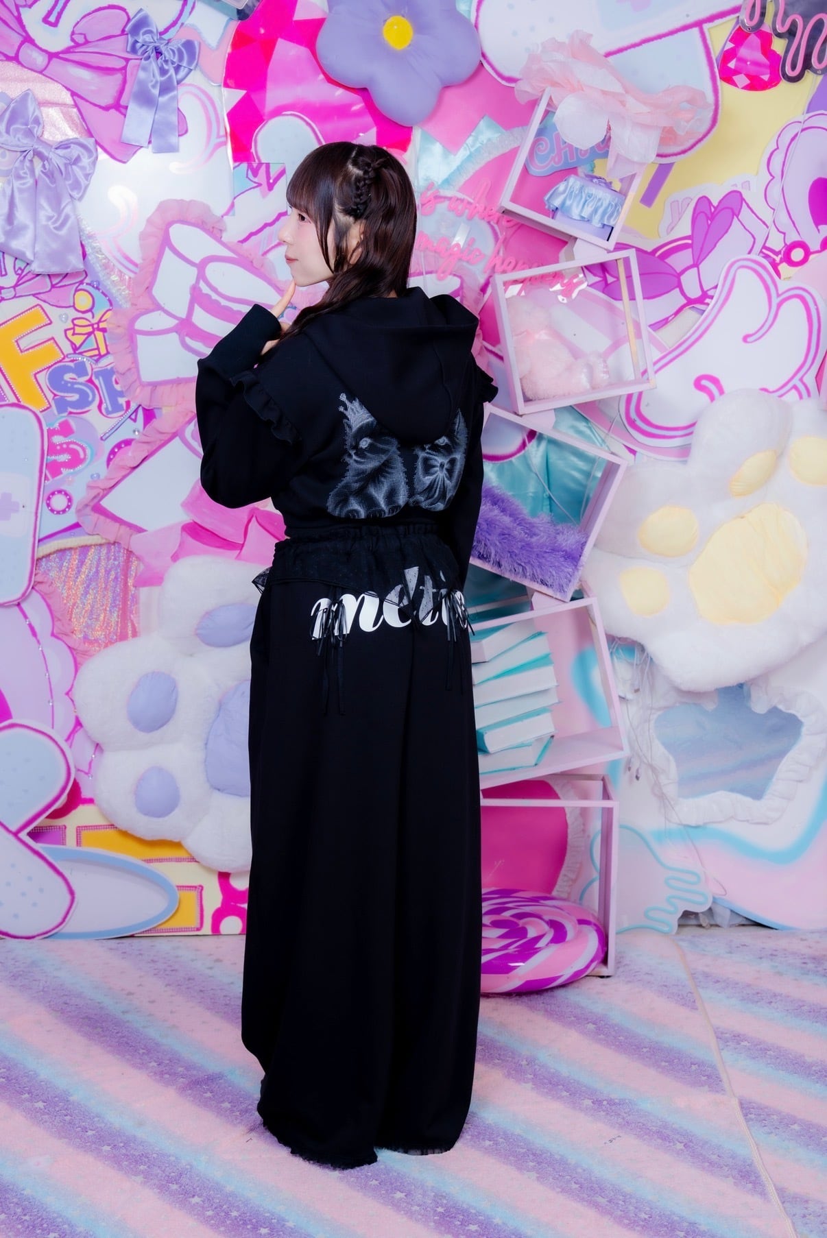 Dot Tulle Sweat Pants【10月中旬発送】