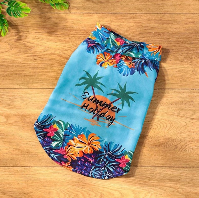 【nalu_select】Summer Holiday トロピカルシャツ(blue)