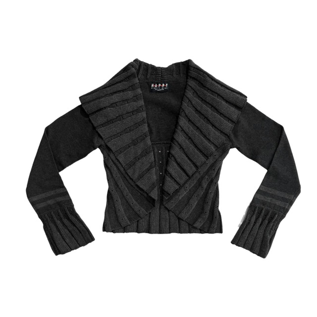 【HAPPY99】Scaevola knit boleros(Black)