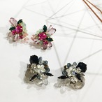 Stardust Earrings (スターダストイヤリング）EMU-019ER-37 モノトーンフラワー