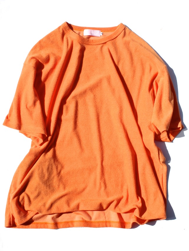 EACHTIME. Pile T-Shirt "Big" Orange