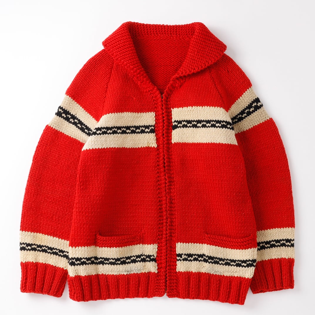 極美品】50s special cowichan knit sweater made in USA CONMAR zip