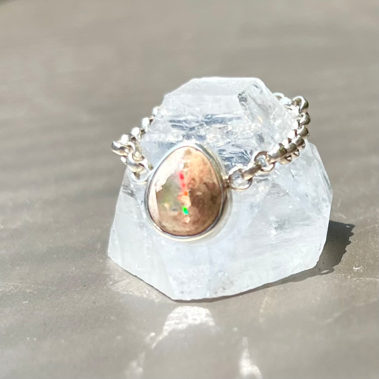 ［chain］カンテラオパール×silver925 リング