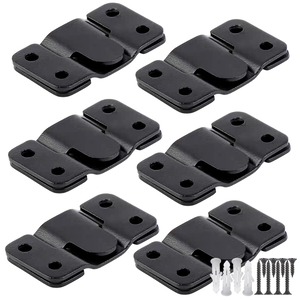 【数量限り】ブラケット金具 額縁吊金具 6組セット (54*30mm) 黒 ステンレス製壁掛けフック 絵画 額縁 時計 取り付け簡単 多機能 石膏ボード・木壁対応 ネジ/プラスチック拡張チューブ付き