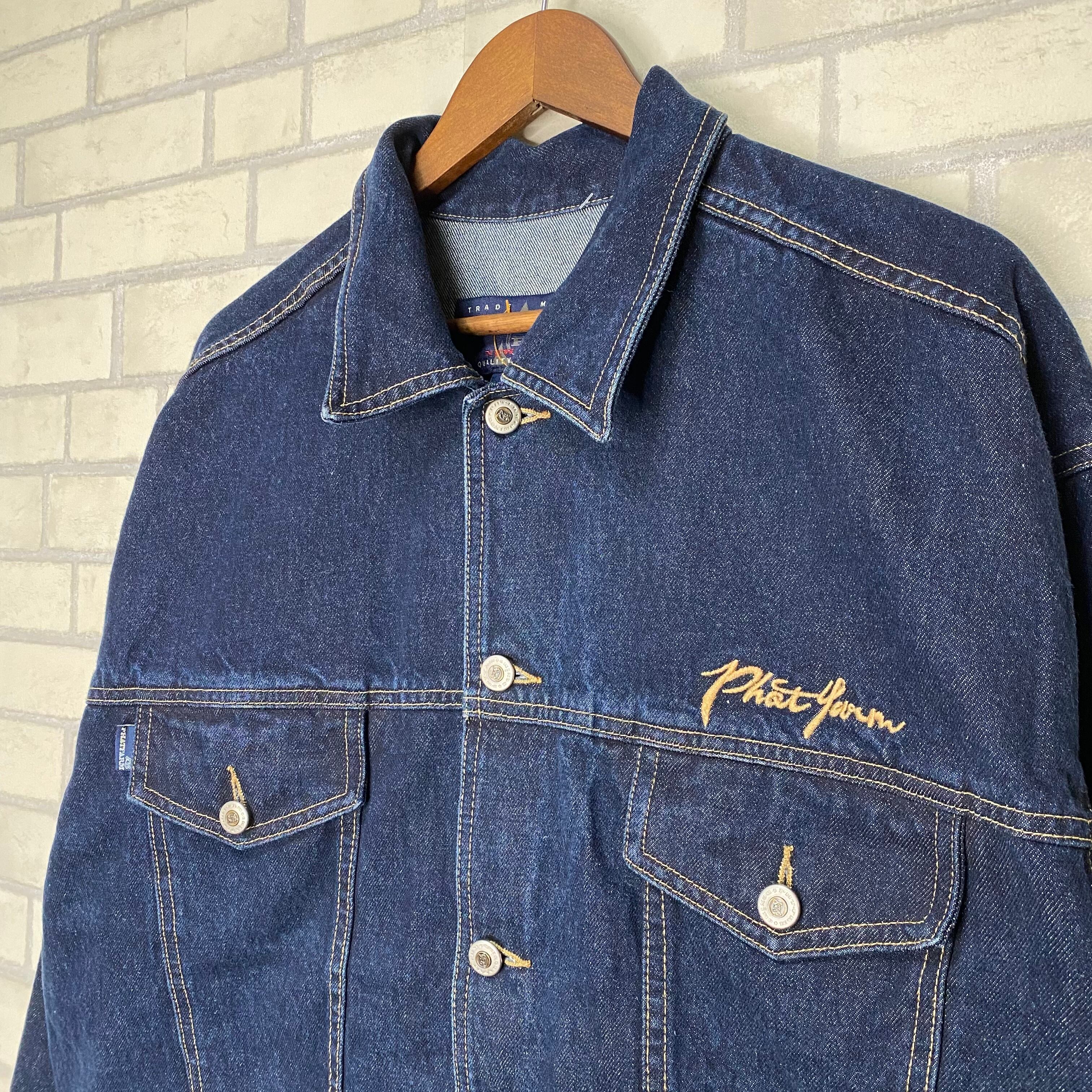 PHAT FARM デニムジャケット 2XL ブランドタグ 刺繍 | 古着屋