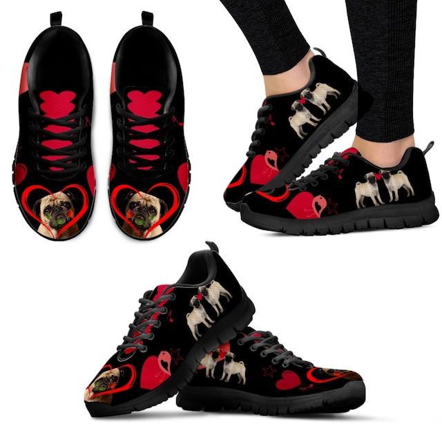 Light sneakers  -black heart-　　snk-49