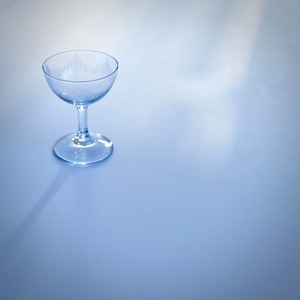 【41132】フット付ガラスミニちょく 薄水色 / Footed Glass  Mini