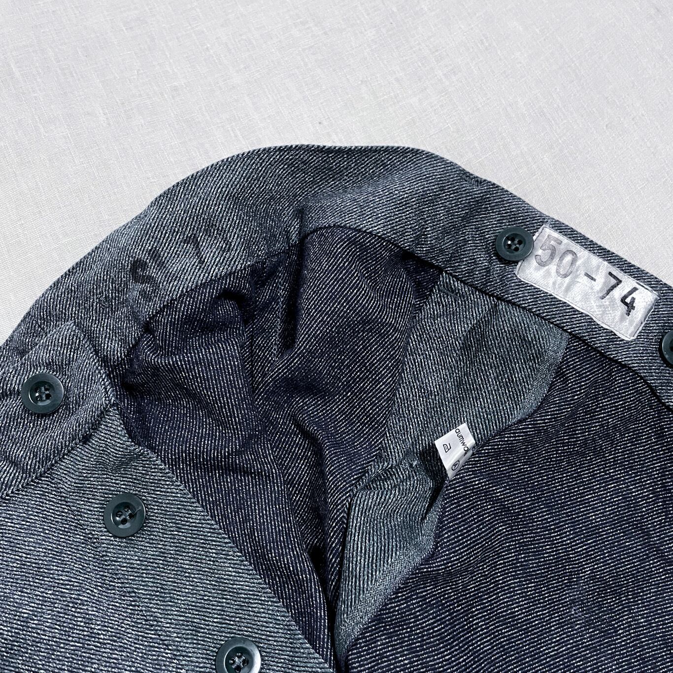 デッド スイス軍 デニム トラウザーズ オーバーパンツ W38 ワイドパンツ