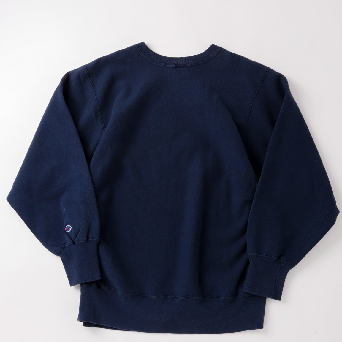 【美品】　Champion リバースウィーブ　iowa ネイビー　90s 希少】90s champion Reverse Weave fade navy Vintage sweat made in