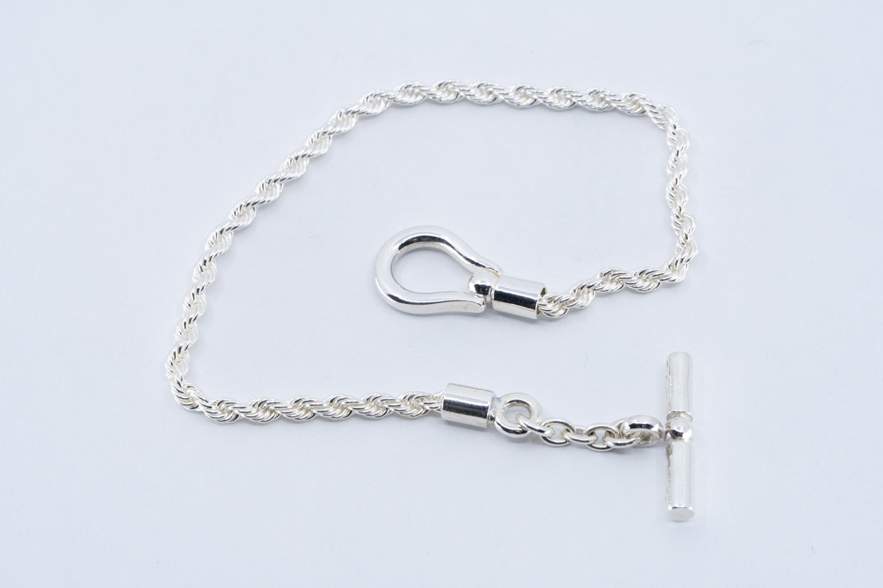BN-105 Horseshoe Rope Chain Bracelet (small)
