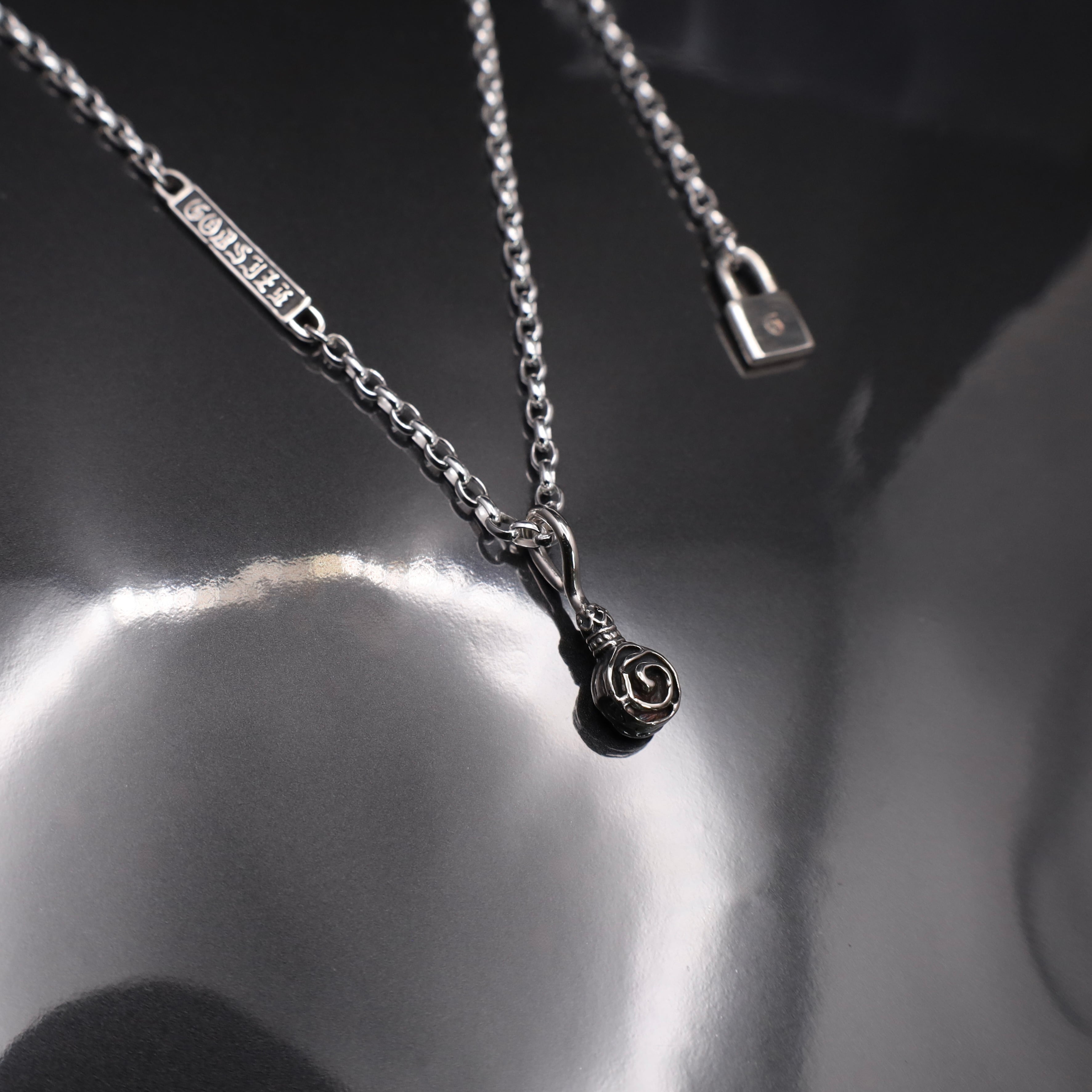SKULL BALL CHAIN NECKLACE in collaboration with SUGIZO / スカル