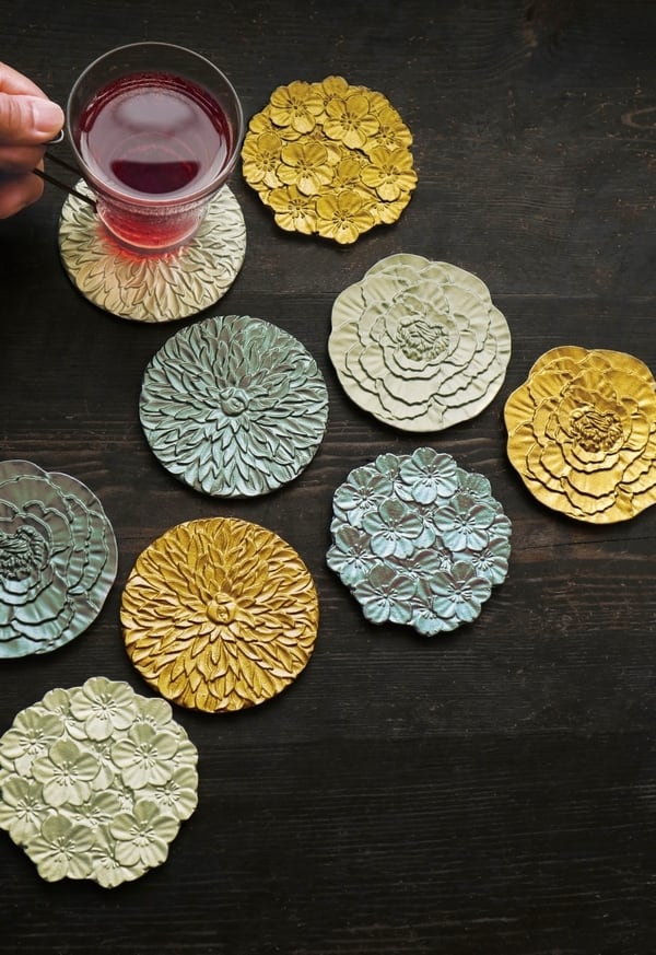 フラワーコースター アルミ製 | 株式会社竹中銅器