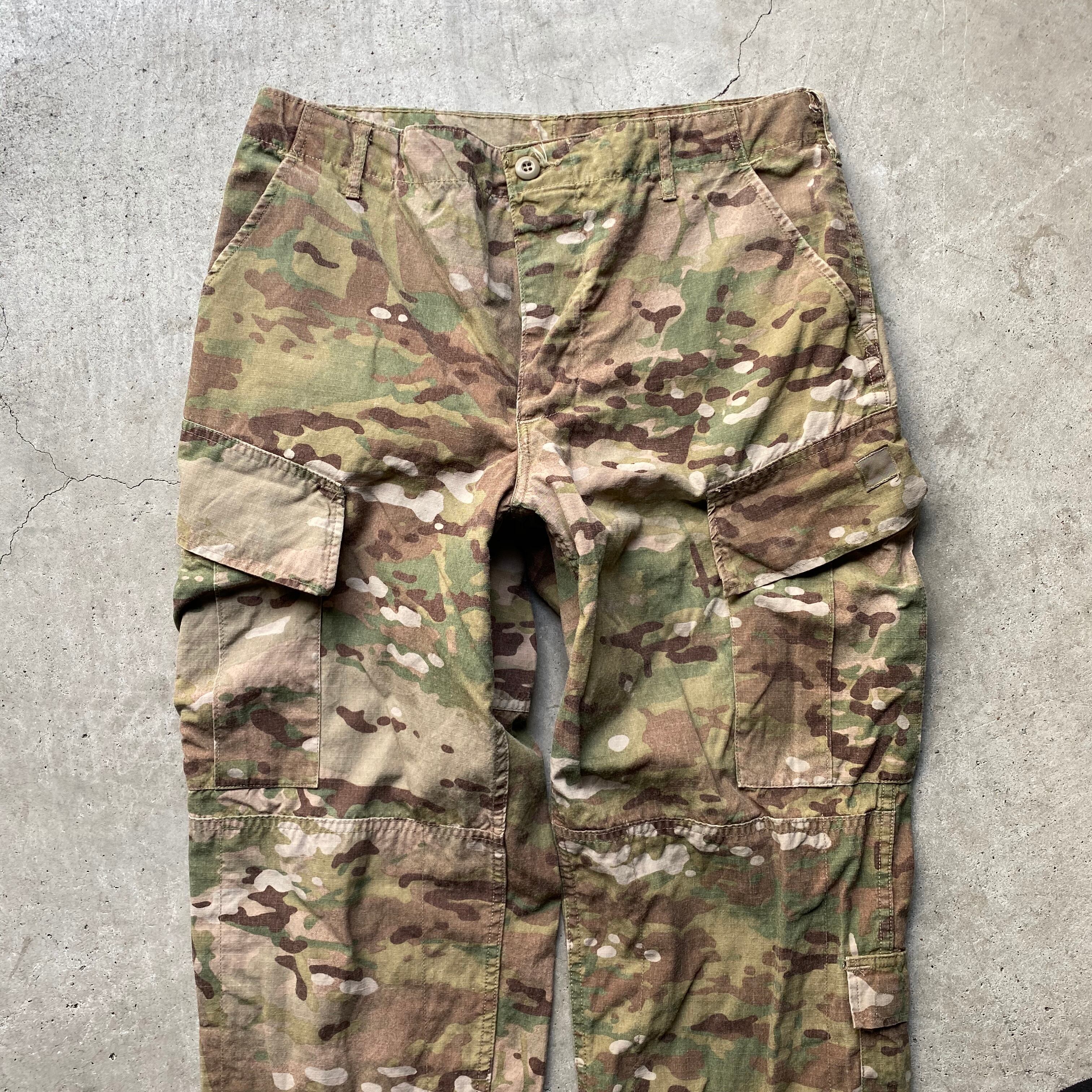 01年納品 米軍実品 U.S.ARMY アメリカ軍 マルチカム 迷彩柄 コンバット カーゴパンツ リップストップ ブラウン系  MEDIUM-REGULAR メンズW36 古着【ミリタリーパンツ】 | cave 古着屋【公式】古着通販サイト