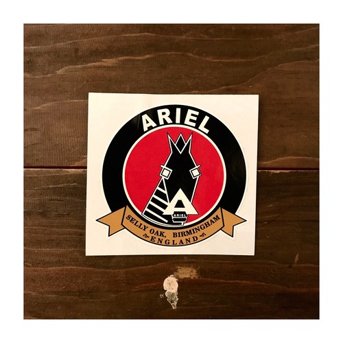 Ariel Sticker / Ariel Horse's Head & Scroll Logo sticker #116