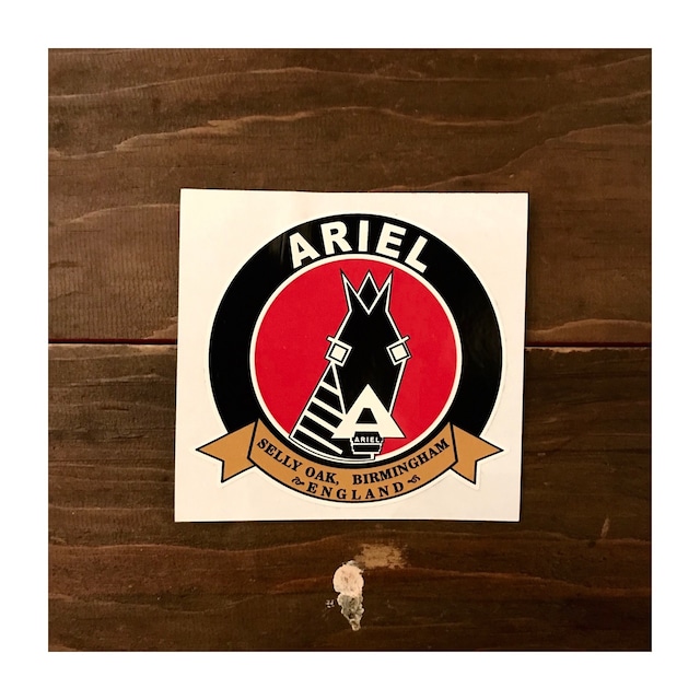 Ariel Sticker / Ariel Horse's Head & Scroll Logo sticker #116