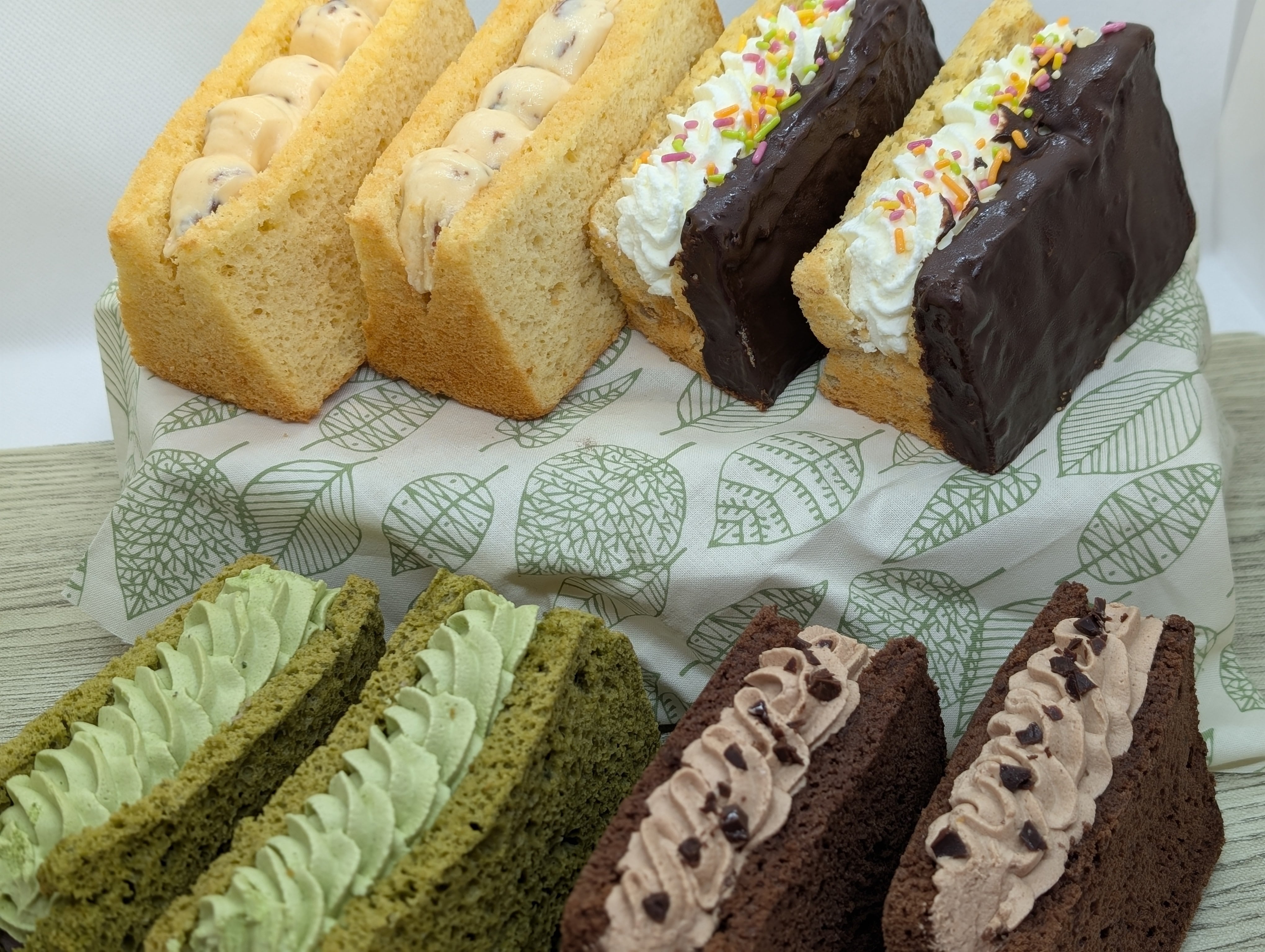 シフォンケーキサンド詰め合わせ【チョコ】【抹茶】【バナナ】【バター