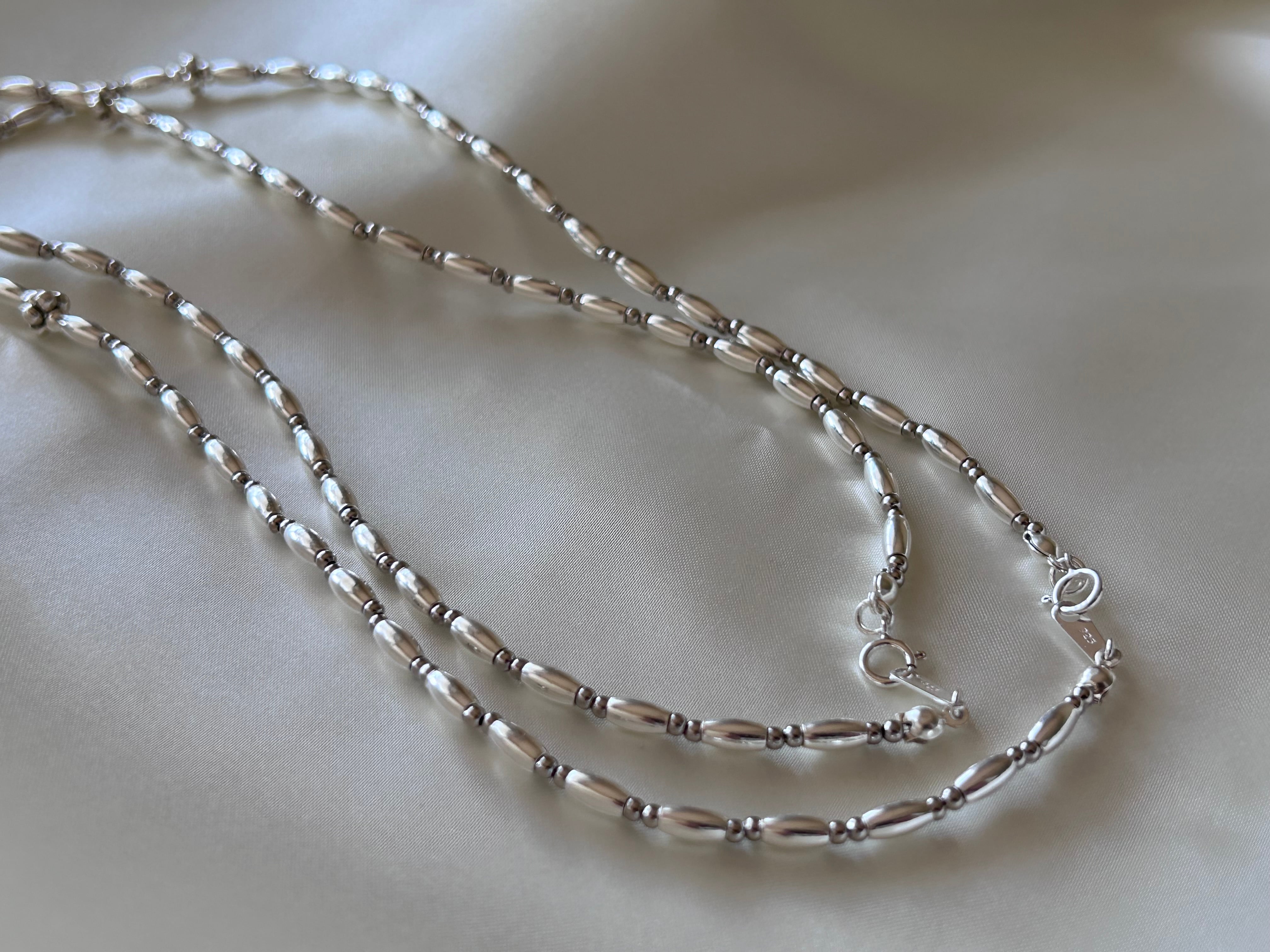 5/22(金) 22:00〜再販】#180 handmade beads necklace silver925