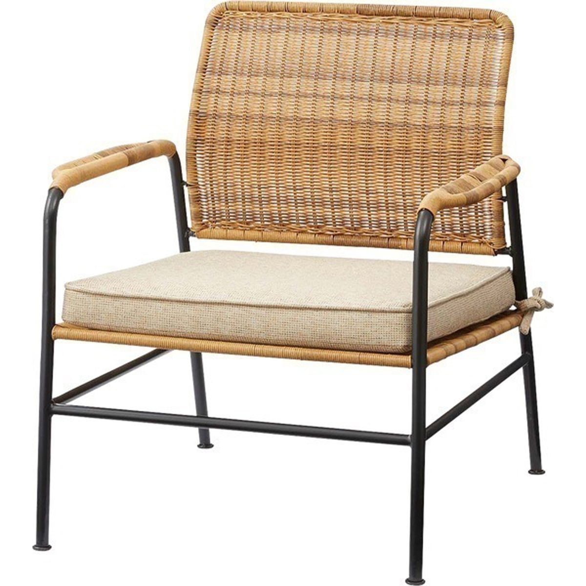 パーソナルチェア リラックスチェア ラウンジチェア チェア 椅子 いす 1pソファ 1人掛けソファ 一人掛け おしゃれ 北欧 韓国 アジアン ラタン調 ベージュ リビング ダイニング ショップ 店舗 カフェ