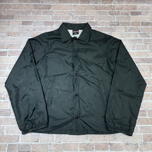 1990s ATHLETIC WORKS COACH JACKET BLACK SIZE S