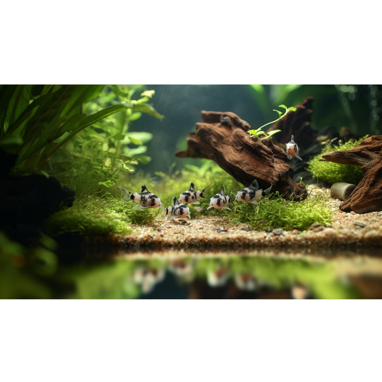 モメントビデオ「熱帯魚・コリドラス」パソコン用 AI生成画像動画 商用可