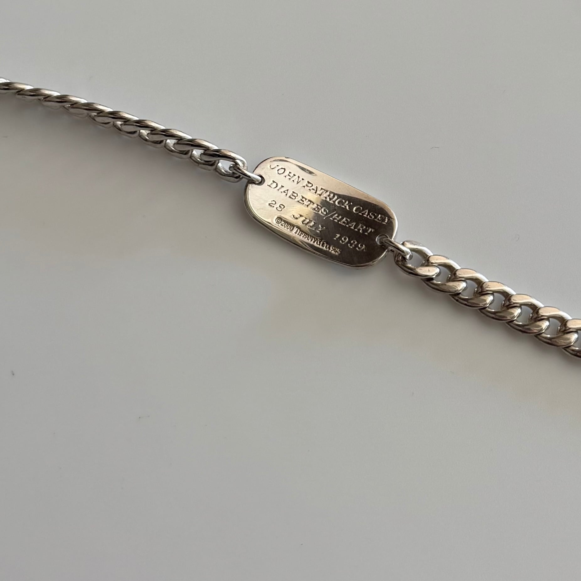 Tiffany＆Co. ティファニー＆コー medical alert id bracelet シルバー