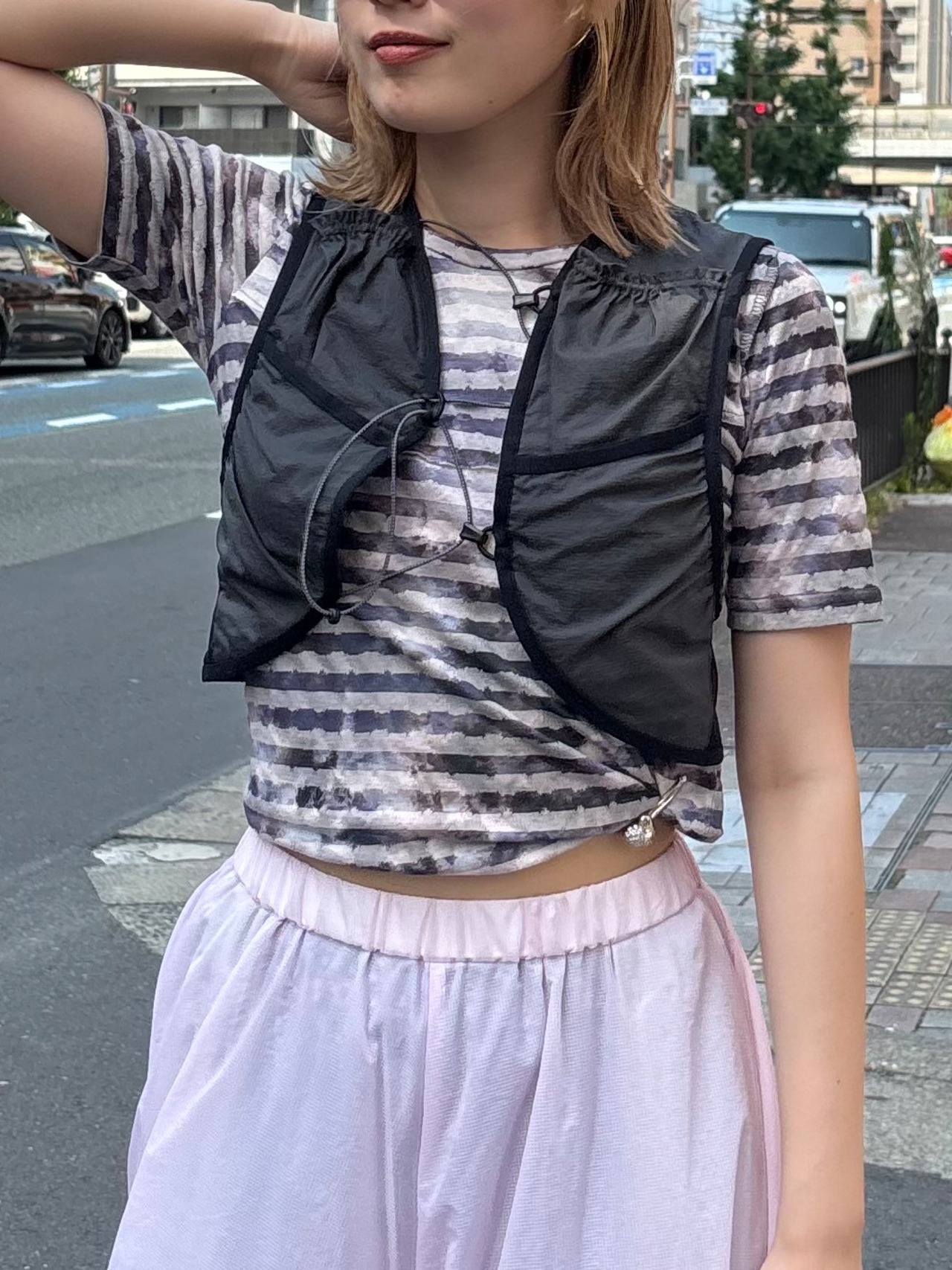 【26AW】nagonstans ナゴンスタンス / ベスト / breath micro vest - 1