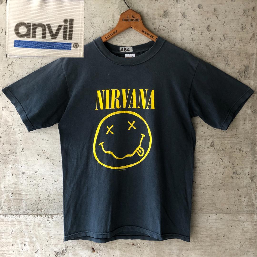 AB4 Tシャツ ニルバーナー NIRVANA 92年 90s スマイル バンT | ビンテージ雑貨 家と外で powered by BASE