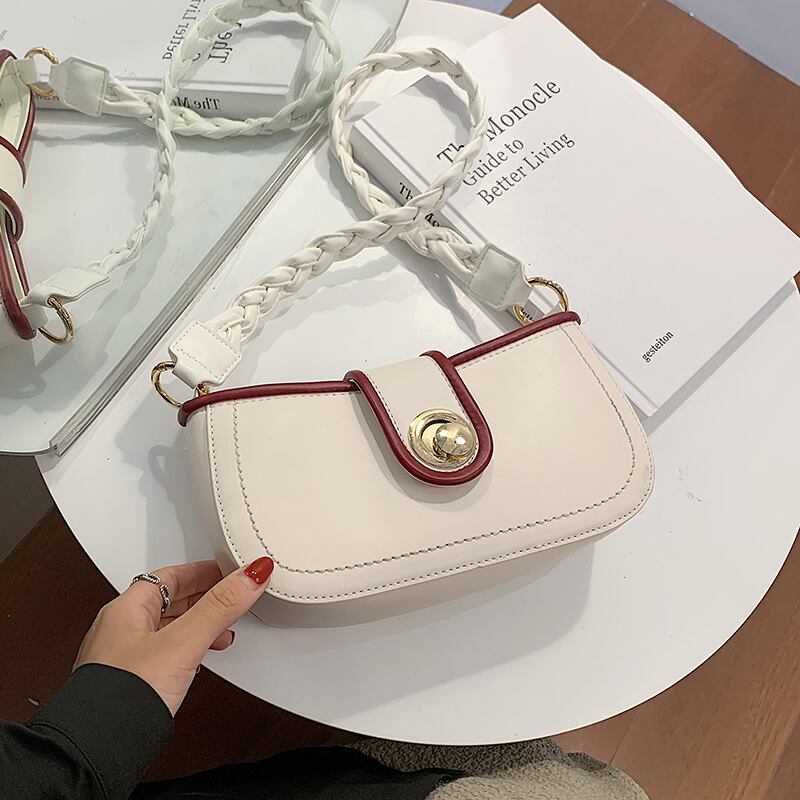 フレンチニッチデザインバッグ女性2020新しいトレンディなファッションワンショルダー脇の下バッグネット赤野生レトロハンドバッグ Tiancai_Wing_Bag1458224