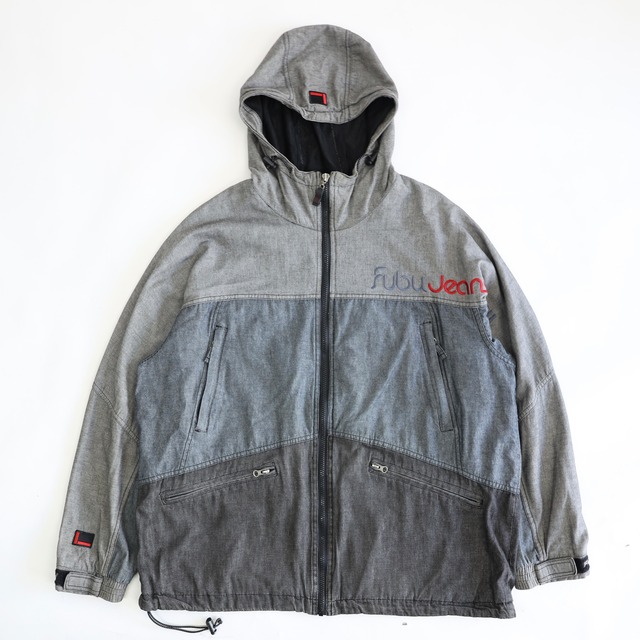 FUBU JEANS HOODED DENIM JACKET