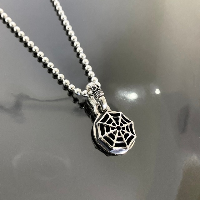 SPIDER WEB BALL CHAIN NECKLACE / スパイダーウェブ ボールチェーンネックレス