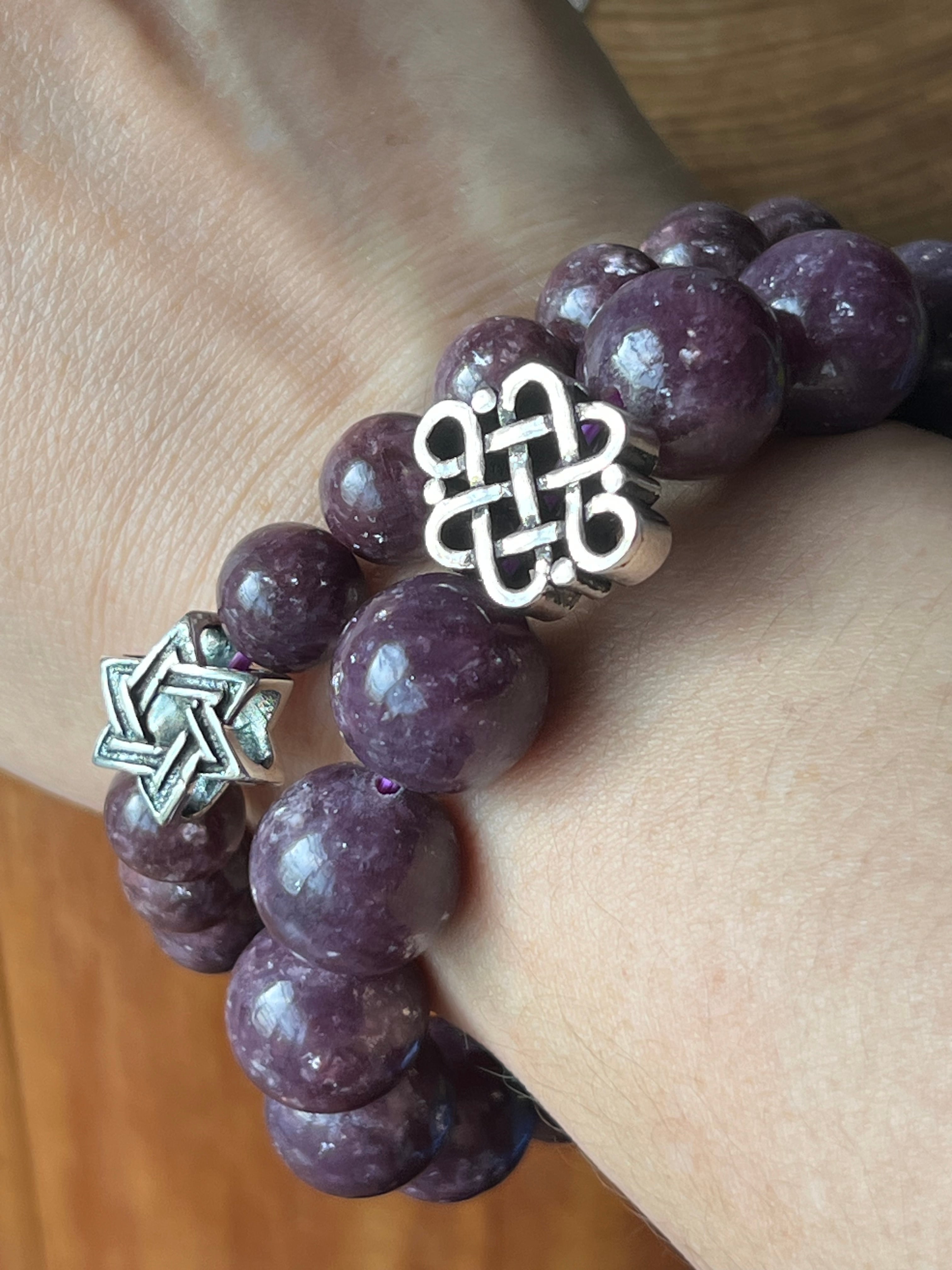 14kgfパープルオニキス✖️MOP✖️水晶ブレスレット 14kgfパープルオニキス✖️MOP✖️水晶ブレスレット