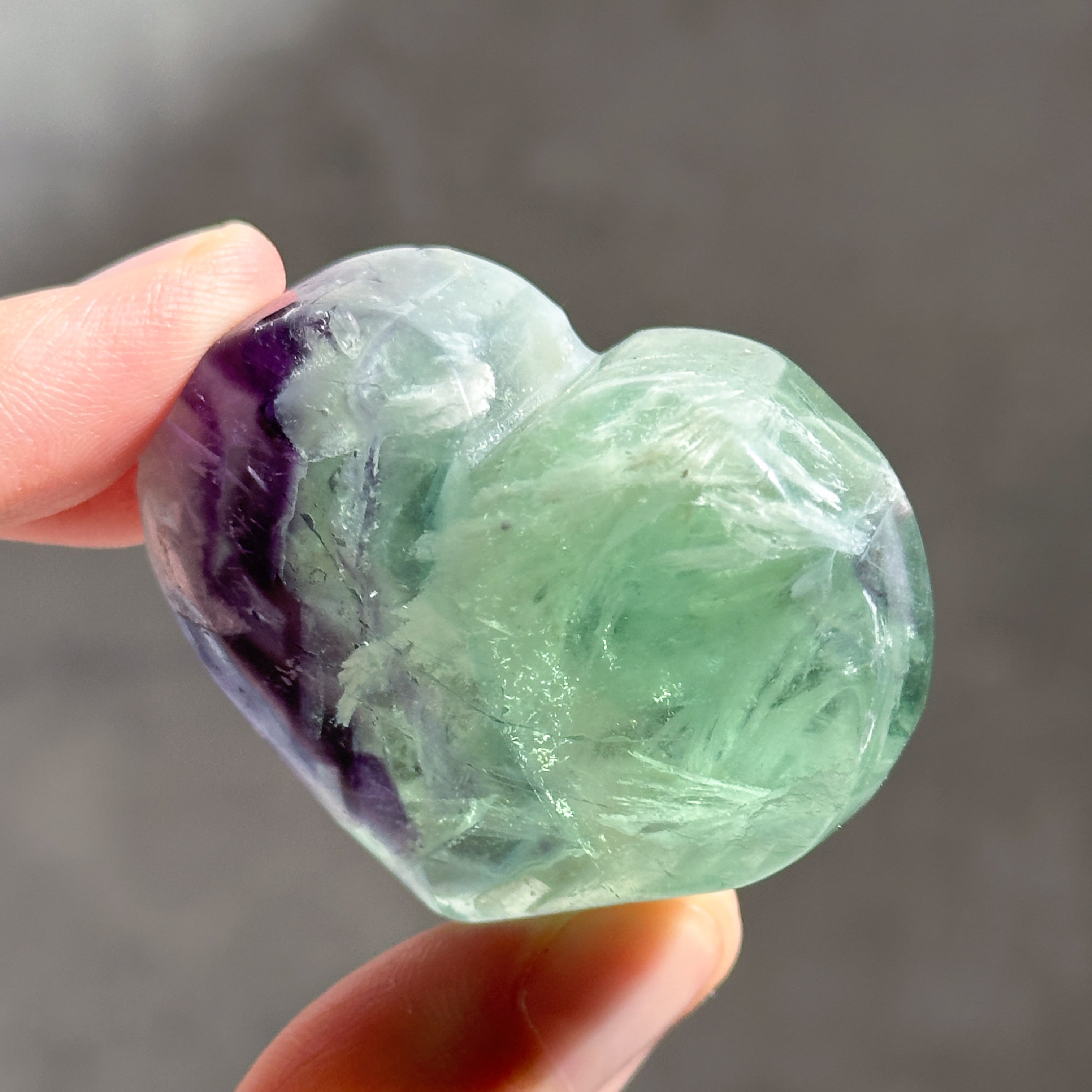 エンジェルフェザーフローライトハート 31◇ Angel Feather Fluorite